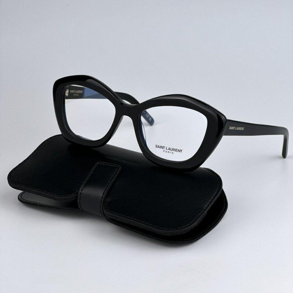 NEW Saint Laurent SL68 OPT 001 Black Cat Eye Women Eyeglasses